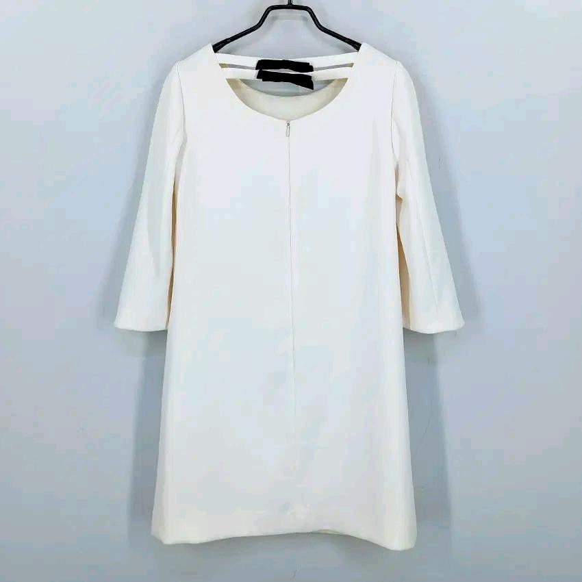 레니본 여성 춘추 7부소매큐빅 미니원피스 아이보리82 (HU44054) 3