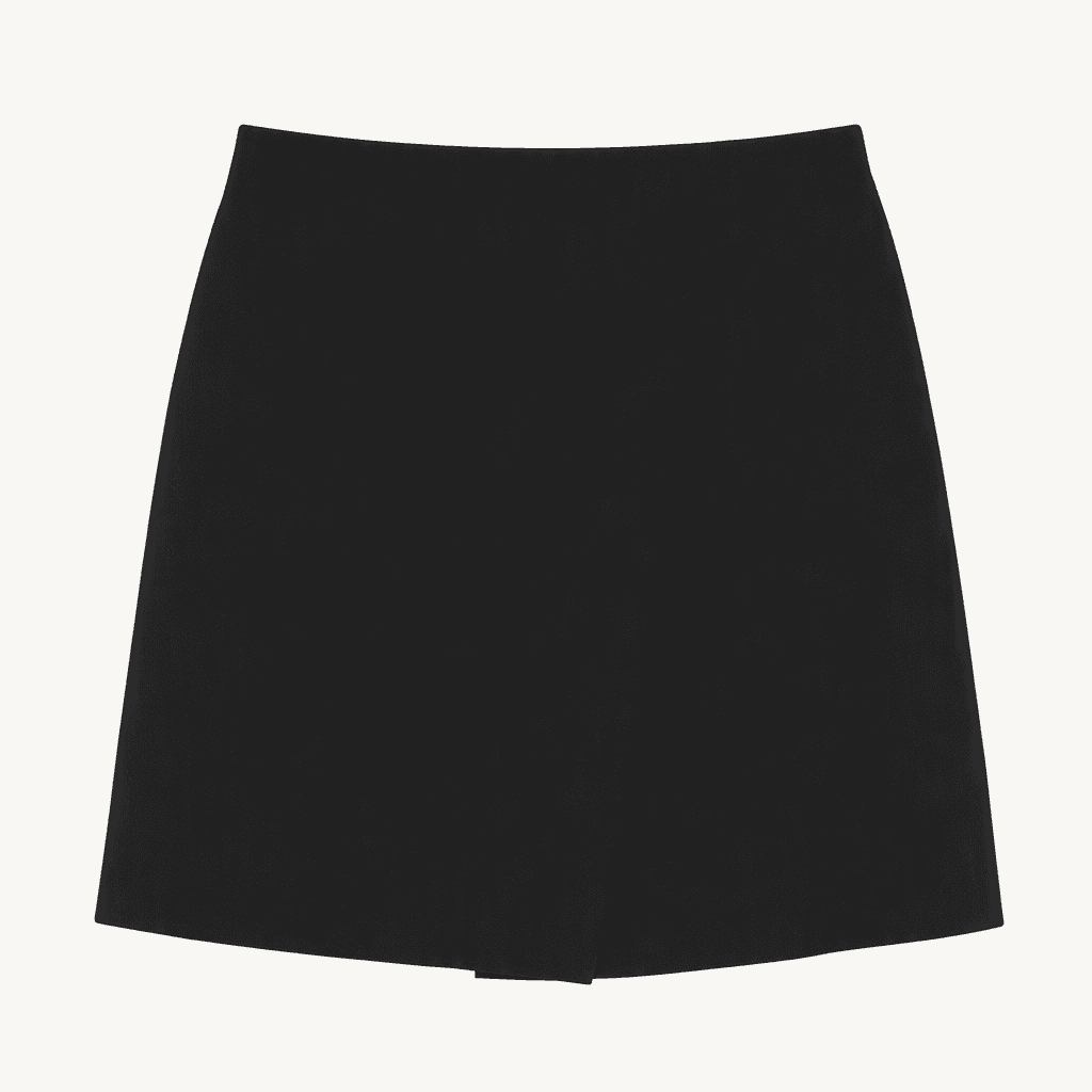 레윗 베이직 블랙 미니스커트 착용컷