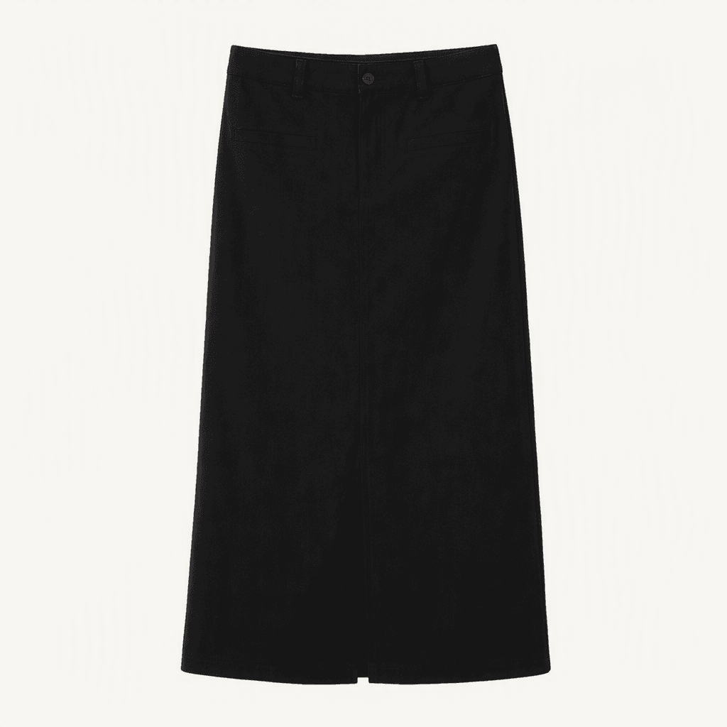 H&M 텍스처 미디 스커트