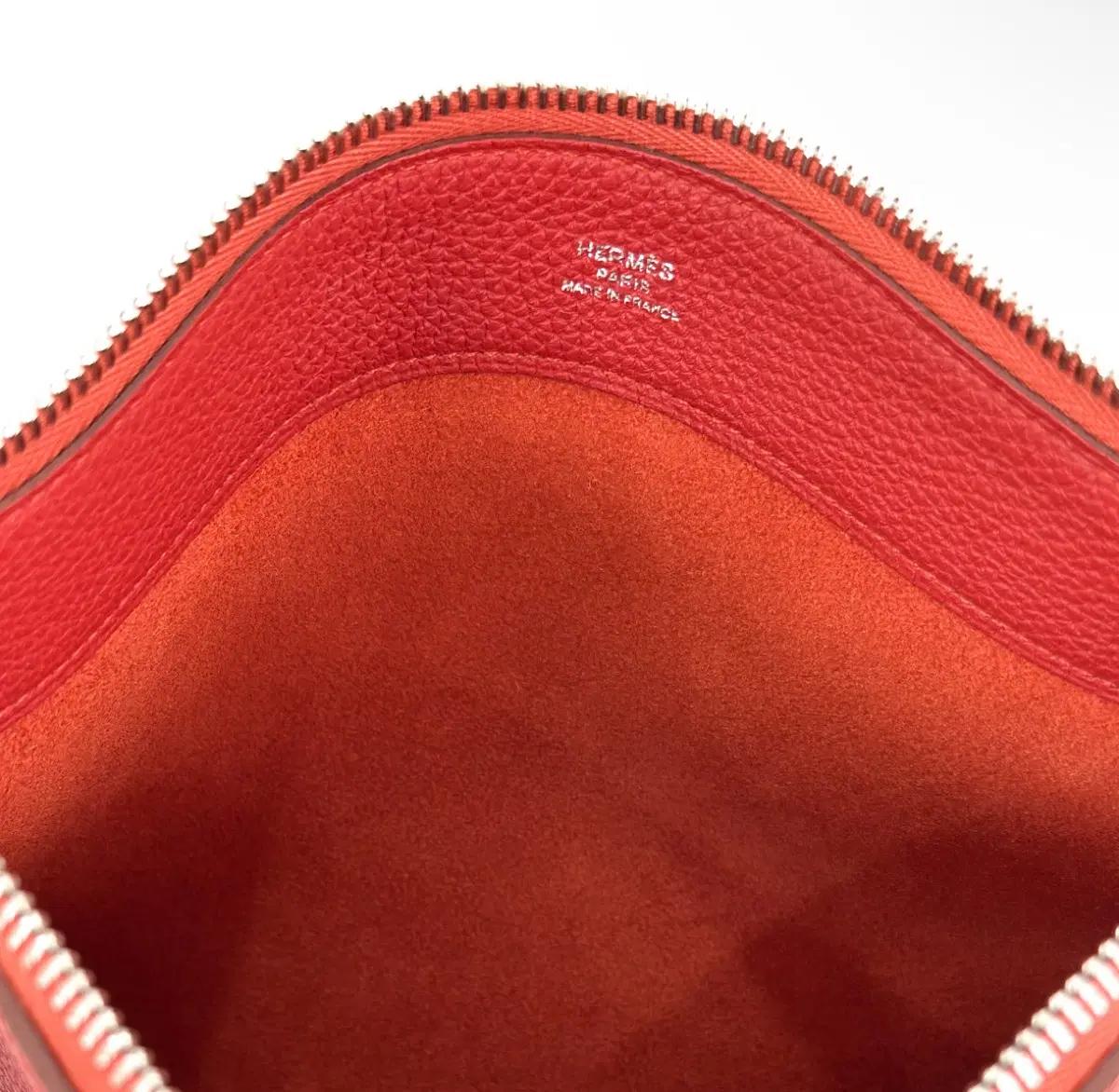 Hermes 에르메스 바자 Bazar 클러치 MM 루즈그레나 9