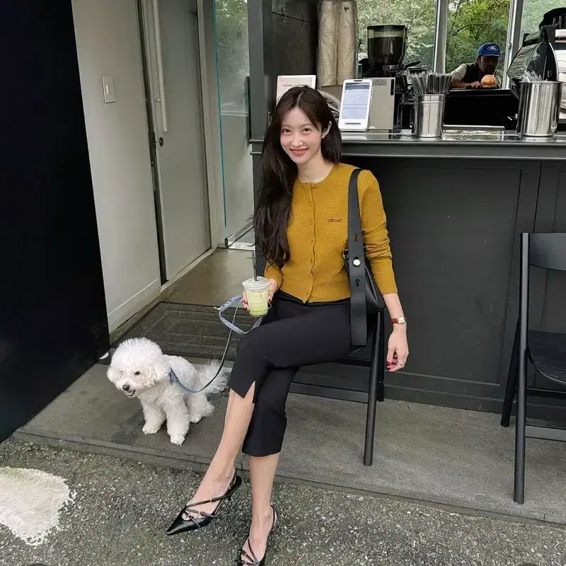 그로브스토어 택달린 새상품 엘레나 가디건 여성가디건 여성가을가디건 올리브니트 올리브가디건 2
