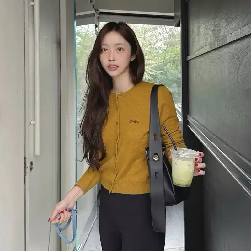 그로브스토어 택달린 새상품 엘레나 가디건 여성가디건 여성가을가디건 올리브니트 올리브가디건 8