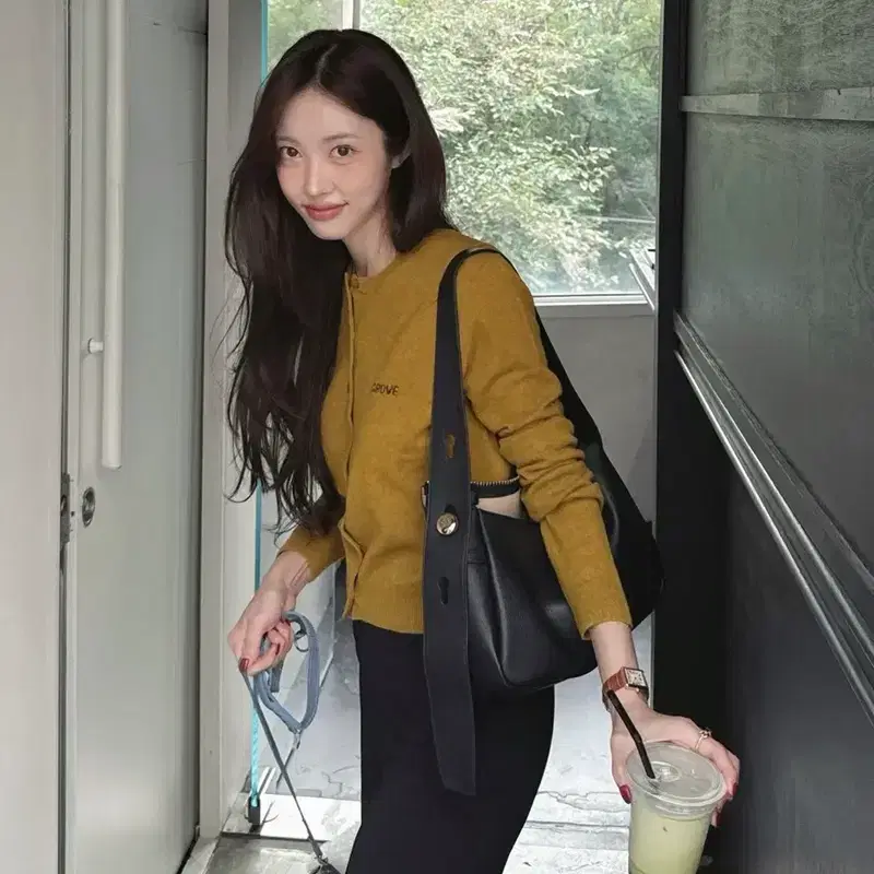 그로브스토어 택달린 새상품 엘레나 가디건 여성가디건 여성가을가디건 올리브니트 올리브가디건 7