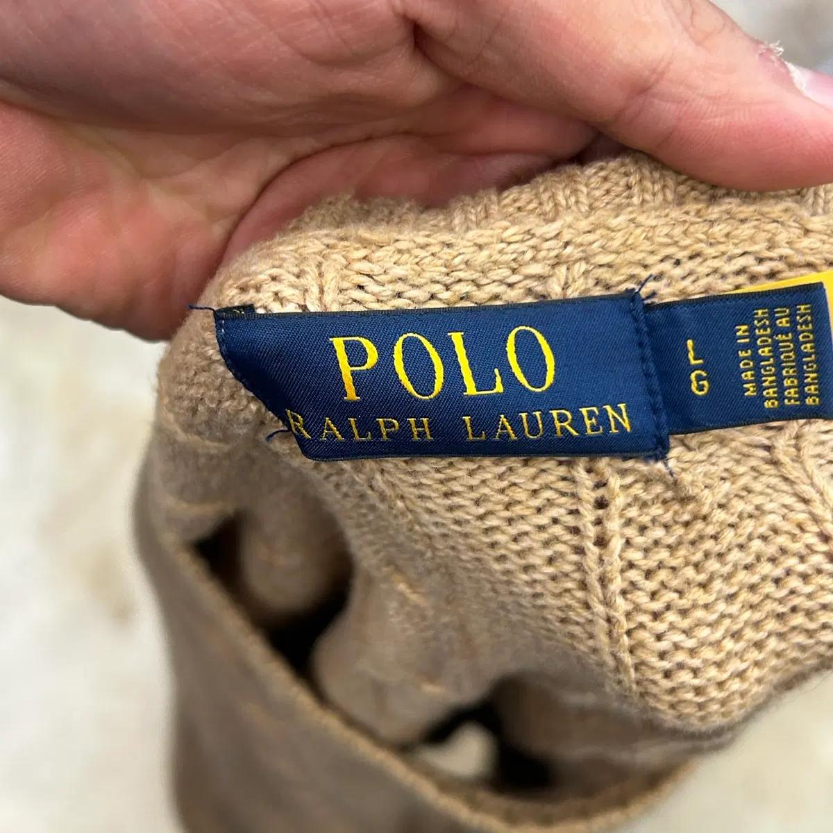 L 폴로랄프로렌 케이블 베이지 니트 5