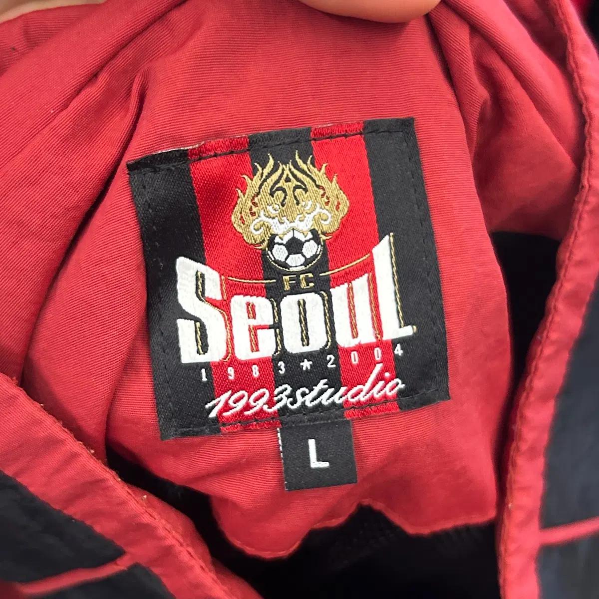 L FC 서울 레드 블랙 배색 바람막이 5