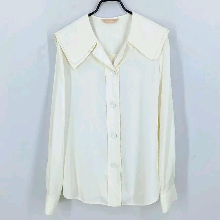 씨씨콜렉트 여성 춘추 루즈핏 긴팔블라우스 크림85 (HU46834) 2