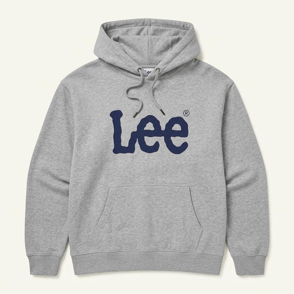 Lee 리 빅 스펠로고 24년도 스탠다드 오버핏 후드 티셔츠 L