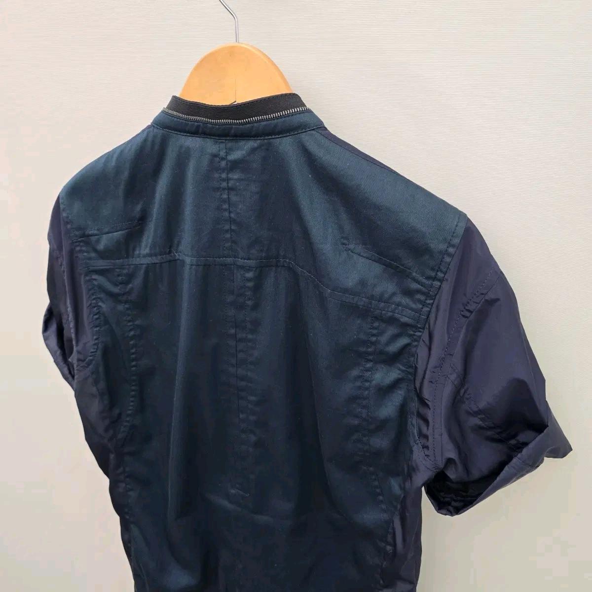 [SYSTEM HOMME/105] 시스템 옴므 남성 반팔 배색 셔츠 자켓 7