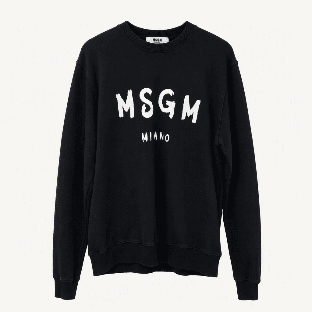 MSGM  맨투맨 블랙 (XL)