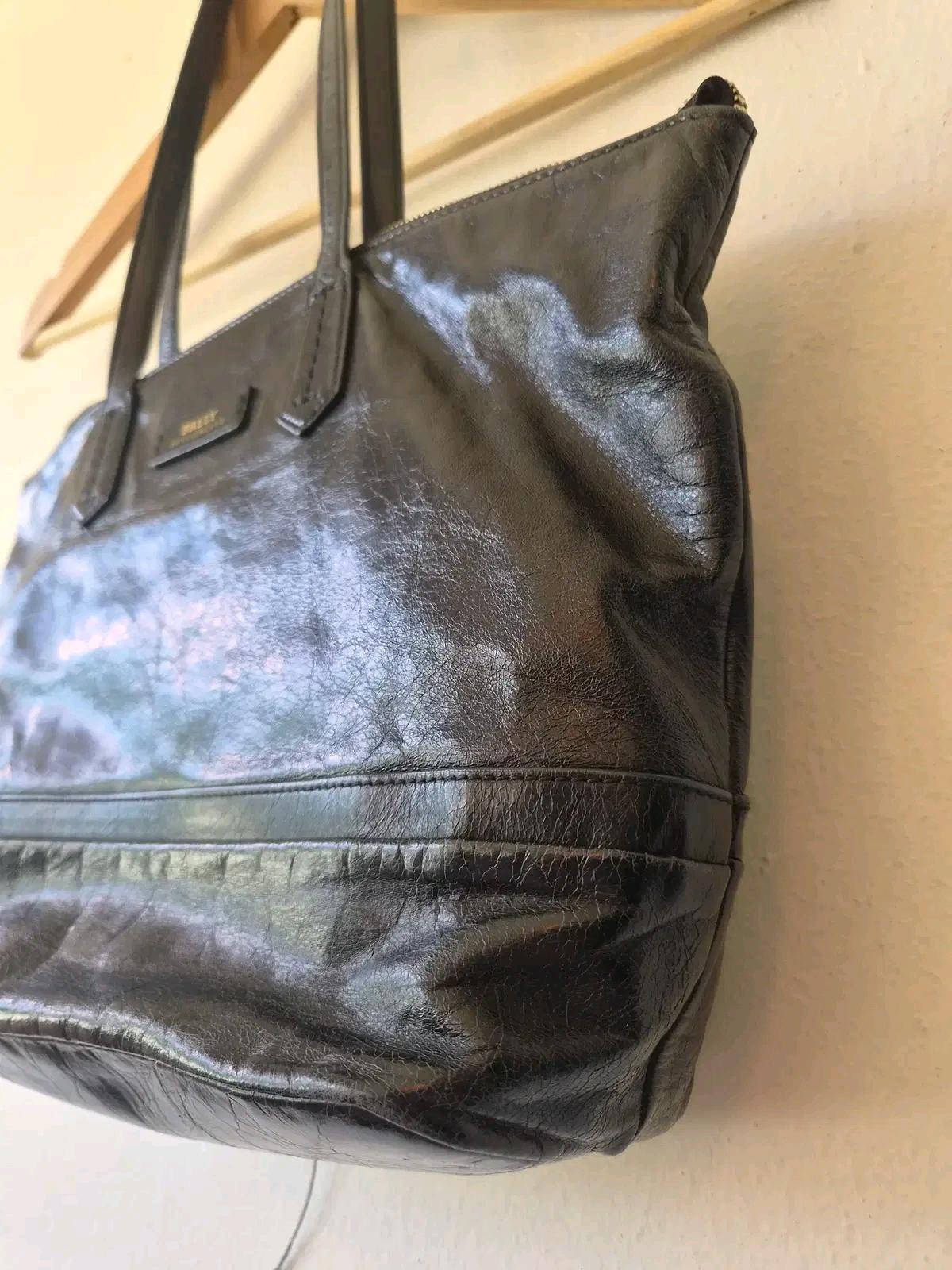 발리 Bally 블랙 오일가죽 숄더백 4