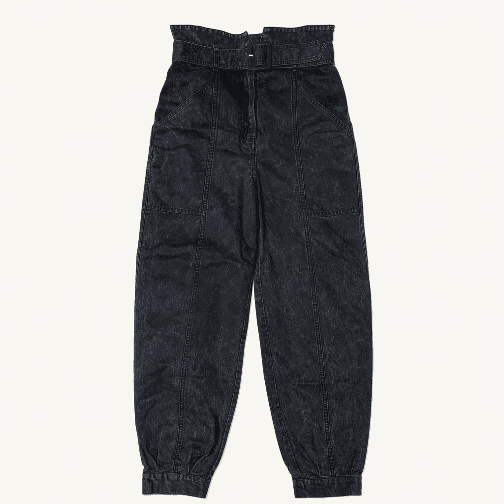 앤아더스토리즈 블랙 워싱 데님 팬츠 EUR 32