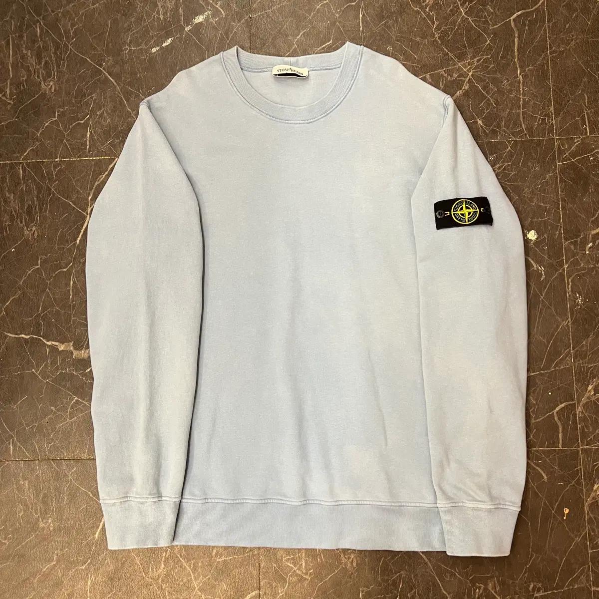 3XL 스톤아일랜드 오가닉 코튼 플리스 크루넥 맨투맨 3