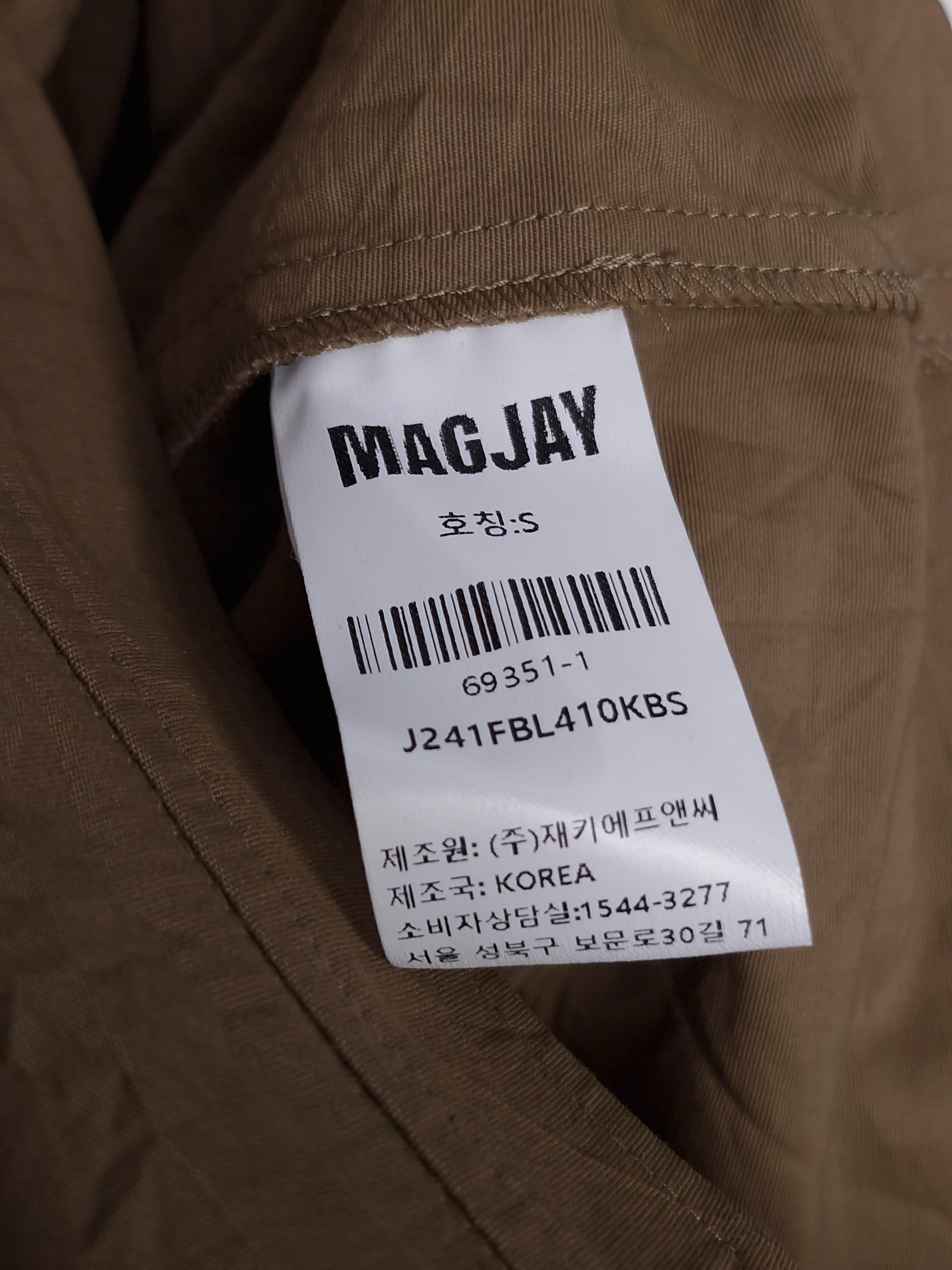 매그제이 MAGJAY 갈색 링클 텍스쳐 셔츠 S (새상품) [A960] 5