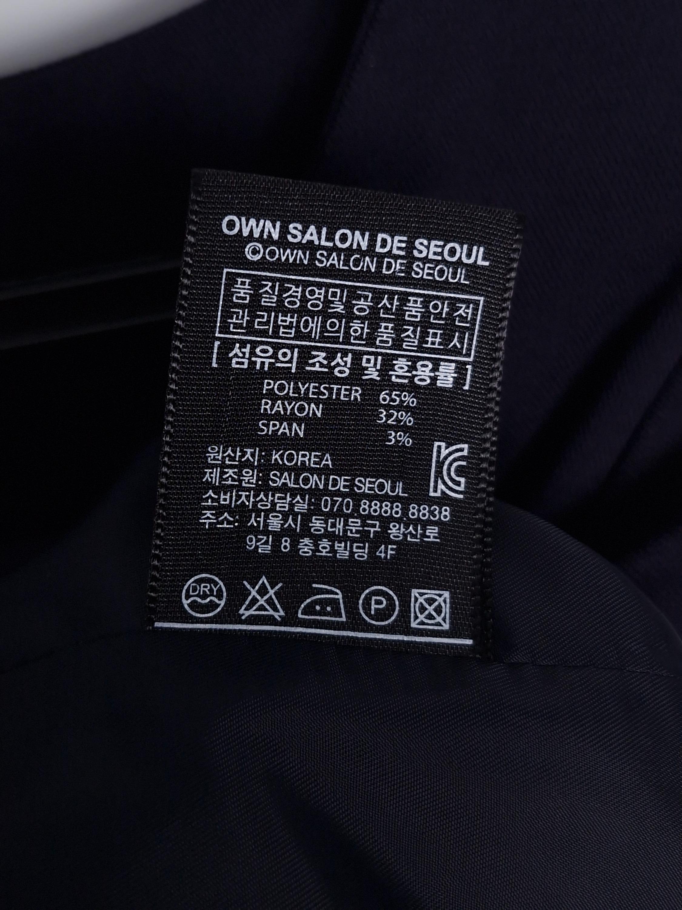 살롱드서울 SALON DE SEOUL 네이비 재킷 55 (새상품) [A965] 5
