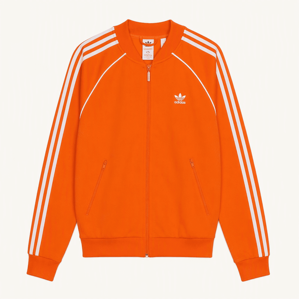 아디다스 adidas 주황 집업 L [A969] 착용컷