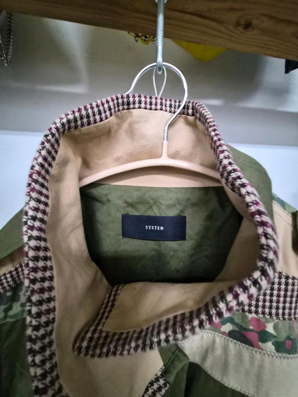 시스템 멀티 패턴 배색 야상 재킷 카키 9