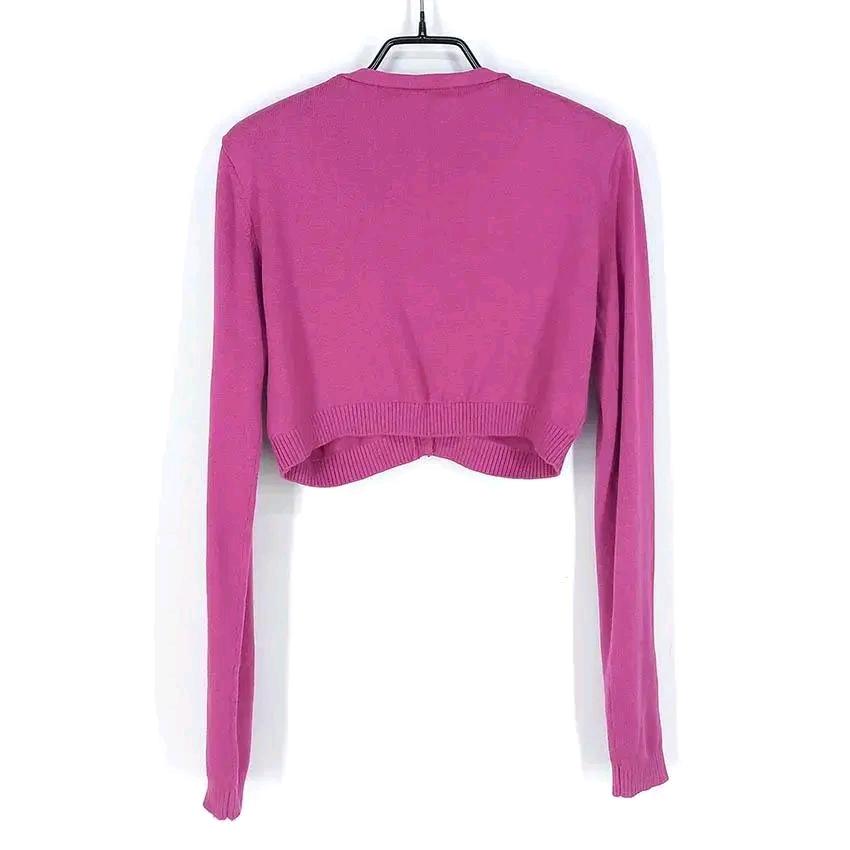 GIAJEANS 여 큐빅장식 크롭 가디건 핑크퍼플85 (HU29986) 3