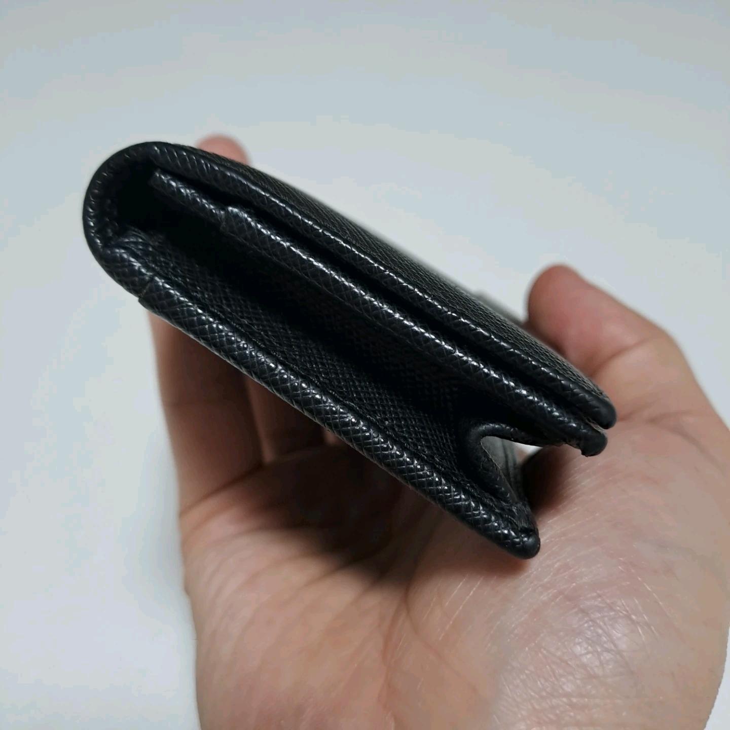 [100%/정품] 프라다 사피아노 삼각로고 카드지갑 블랙, 프라다지갑,프라다카드지갑 8