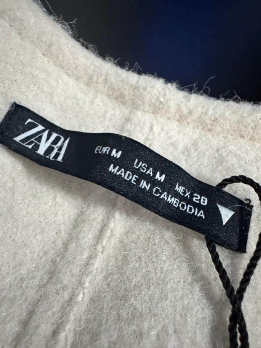 여성 자라 ZARA 벨트 스트랩 페이크 퍼 자켓 M 4