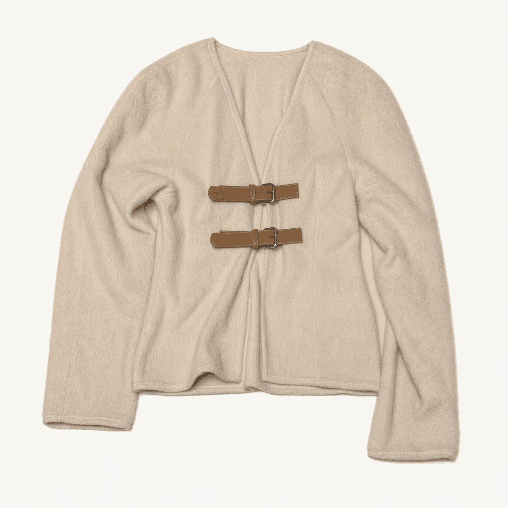여성 자라 ZARA 벨트 스트랩 페이크 퍼 자켓 M