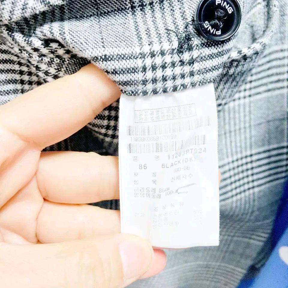 핑 남성골프팬츠 체크 춘추 33 진스센스 6