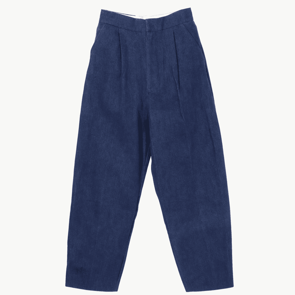 ZARA 데님 테이퍼드 슬랙스 팬츠