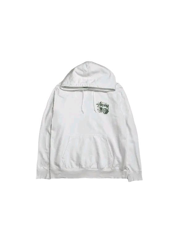 STUSSY 롤 더 다이스 풀오버 후드 화이트  L 2