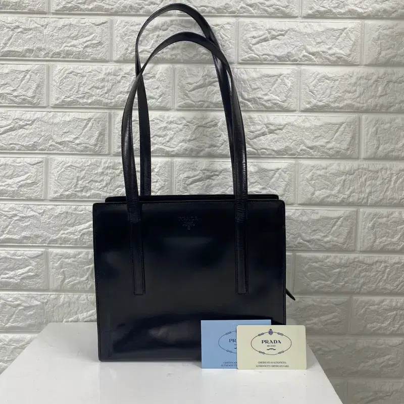 PRADA / 빈티지 프라다 블랙 페이던트 스몰 숄더백 3