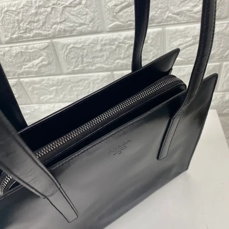 PRADA / 빈티지 프라다 블랙 페이던트 스몰 숄더백 7