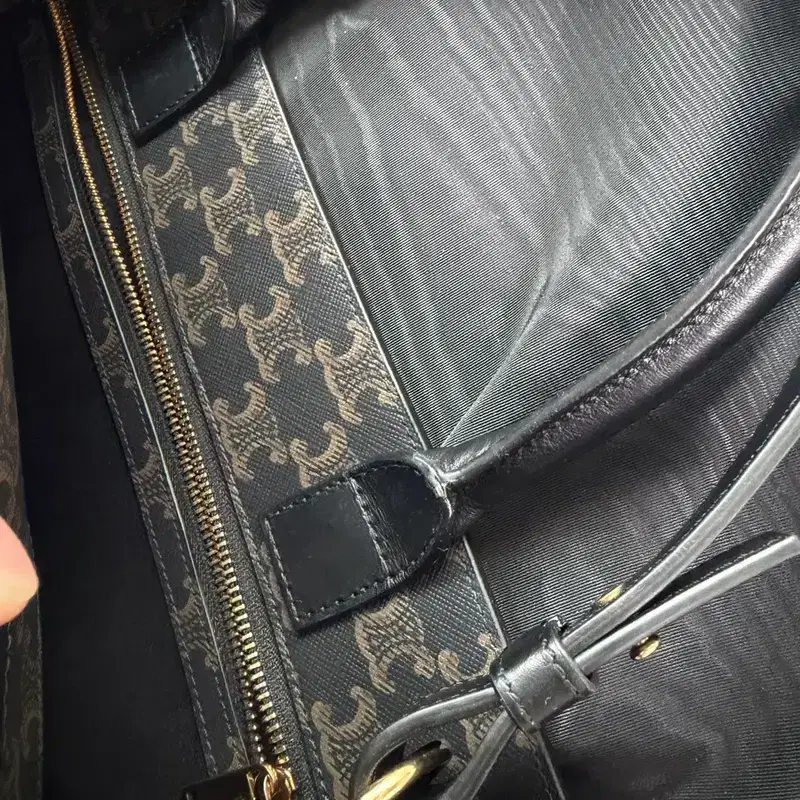 셀린느 미디움 버티컬 카바스 블랙 토드백 5