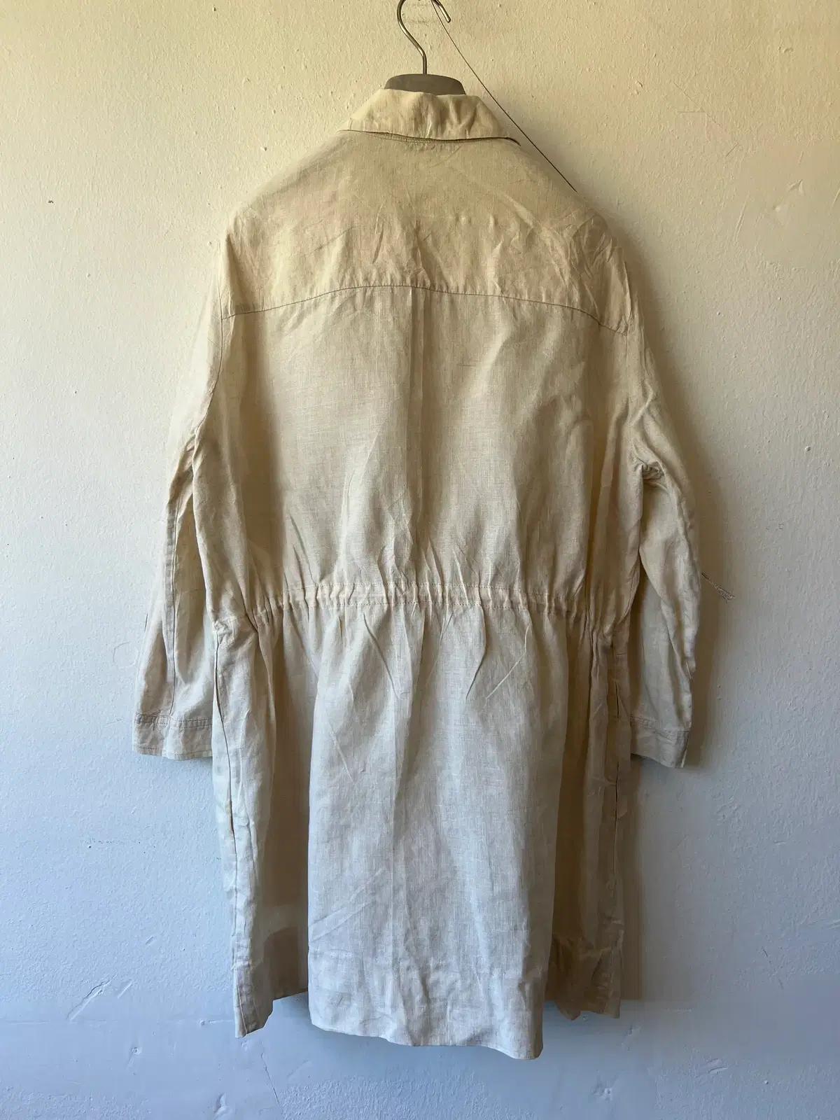 비씨비지 BCBG 여성 크림아이보리 린넨아우터 셔츠자켓 4