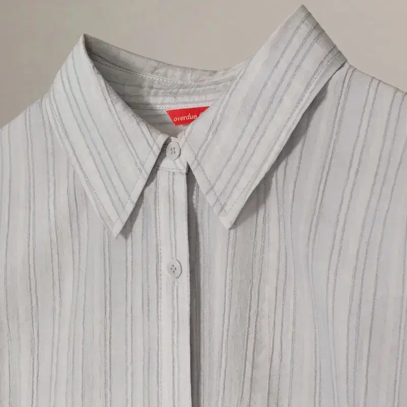 오버듀플레어 oversized textured shirt - grey 6