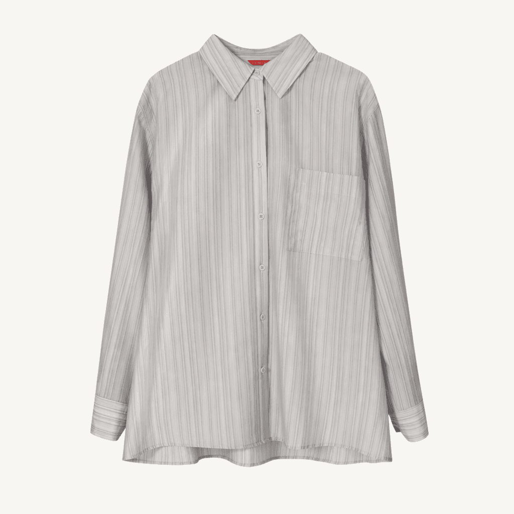 오버듀플레어 oversized textured shirt - grey