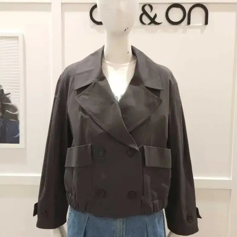 온앤온 빅카라 더블버튼 점퍼 2