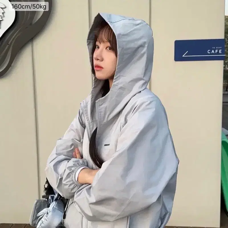 미세키서울 후디 바람막이 자켓 그레이 6