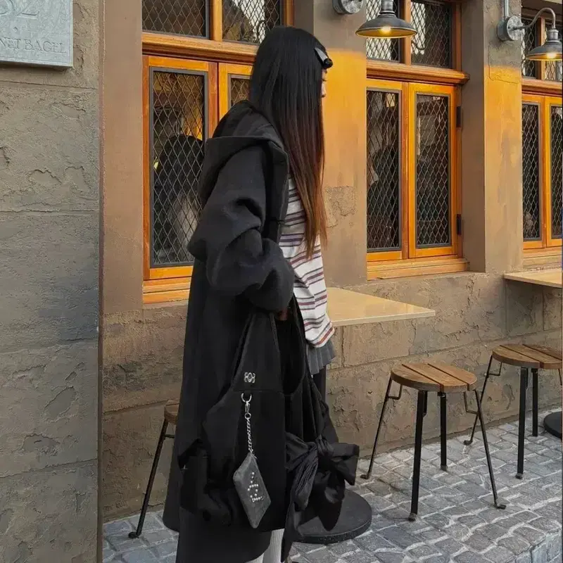 [새상품] 미세키서울 후드 롱 코트 duffle Coat CHARCOAL 아우터 2