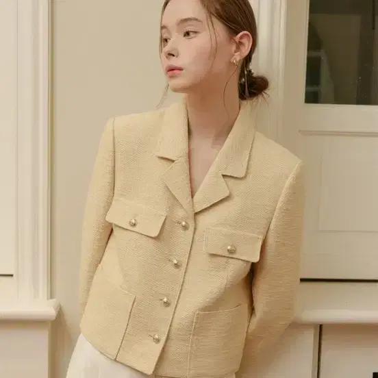 룩캐스트 자스민 트위드 자켓 3