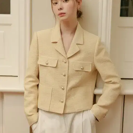 룩캐스트 자스민 트위드 자켓 2