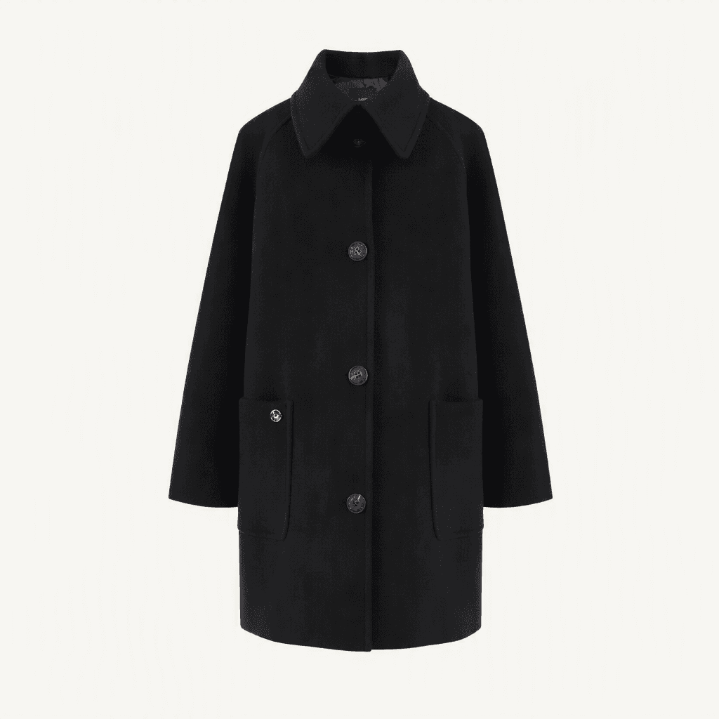 룩캐스트 MARY HALF WOOL COAT 블랙
