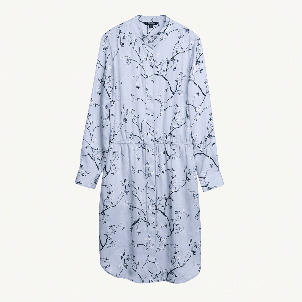 로렌 랄프 로렌 LAUREN RALPH LAUREN 플라워 롱 원피스 6 [A984]