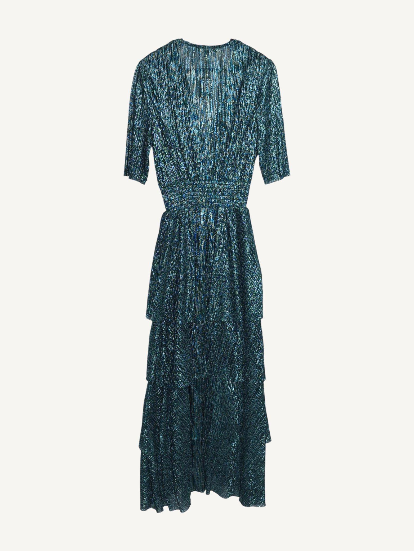 마쥬 maje 녹색 글리터 롱 원피스 40 (새상품) [A985] 3