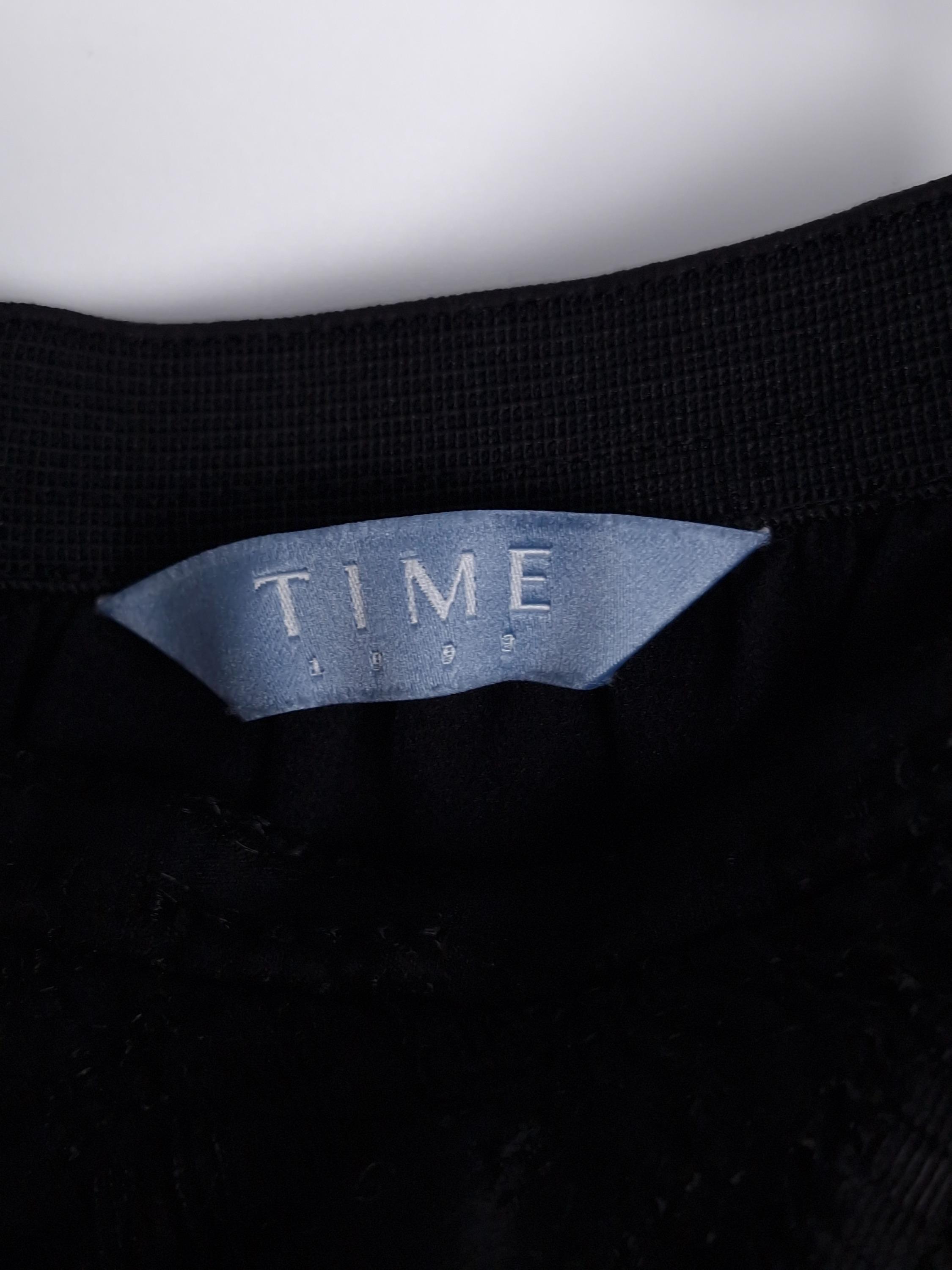 타임 TIME 검정 펀칭 레이스 롱 치마 61-90 [A992] 4
