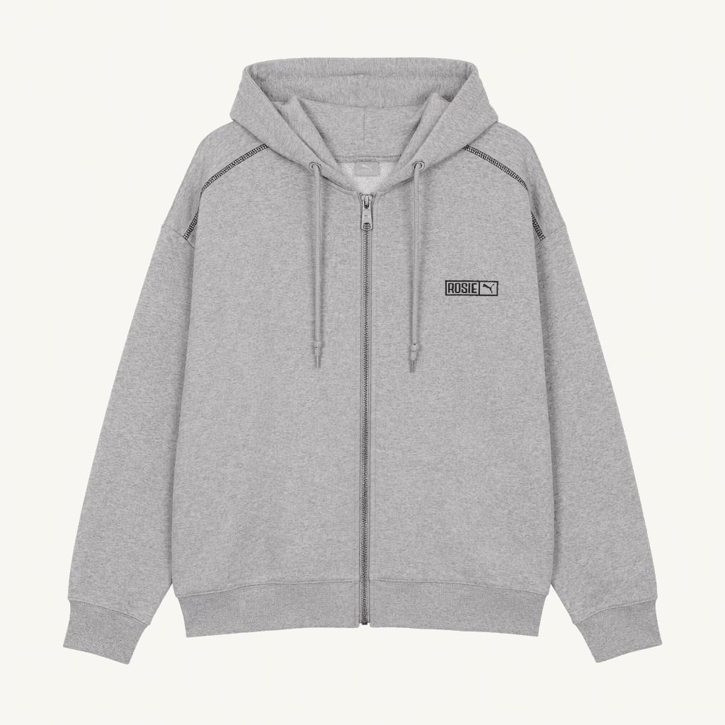 [PUMA] 푸마 X 로제 T7 오버사이즈 후드 집업 그레이