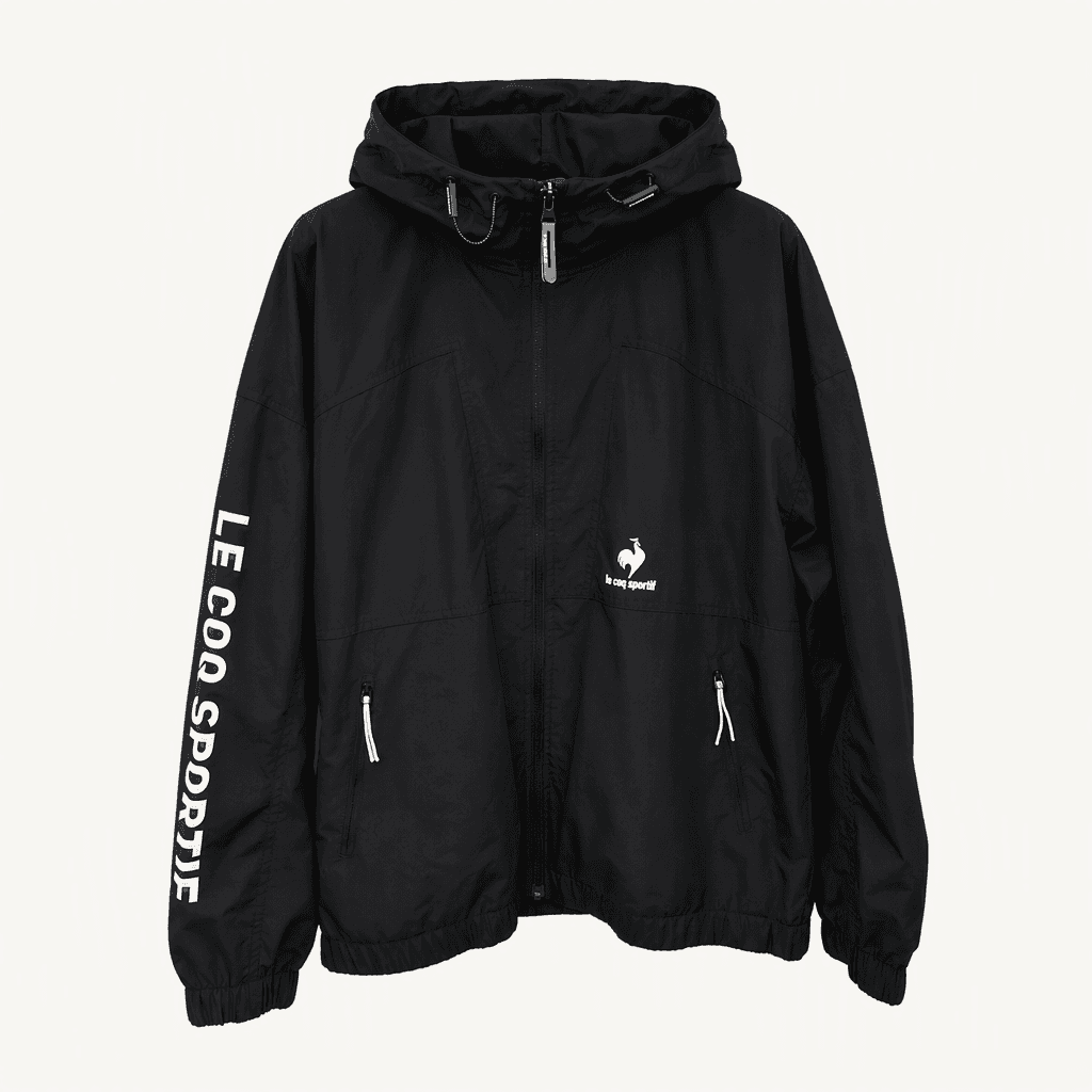 90사이즈,크게나옴 )) Le coq sportif 르꼬끄 점퍼 ! 디자인 예뻐요~ 착용컷