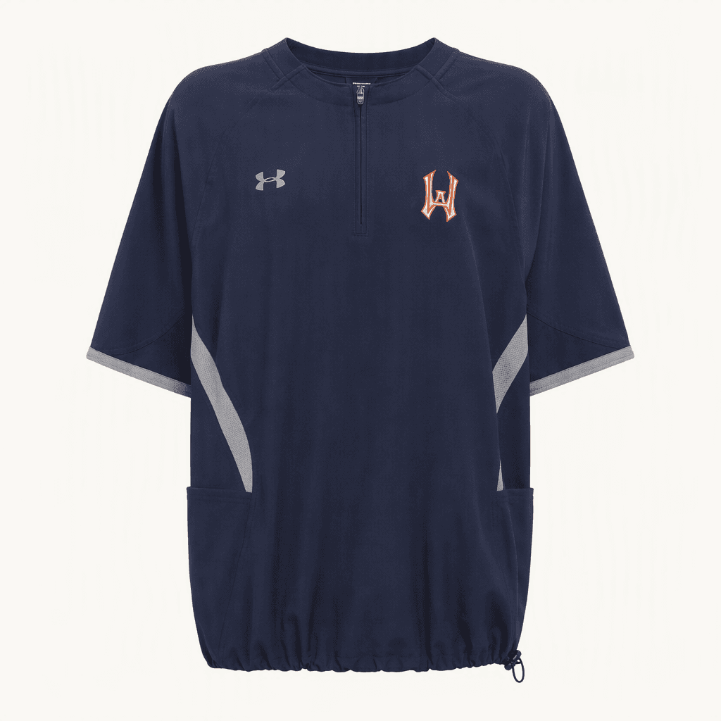 LG사이즈 )) UNDER ARMOUR 언더아머 바람막이 반집업 반팔티셔츠 ~ 착용컷