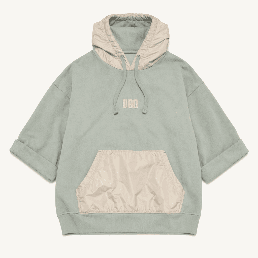 [UGG] 어그 나일론 배색 후드 티셔츠 민트