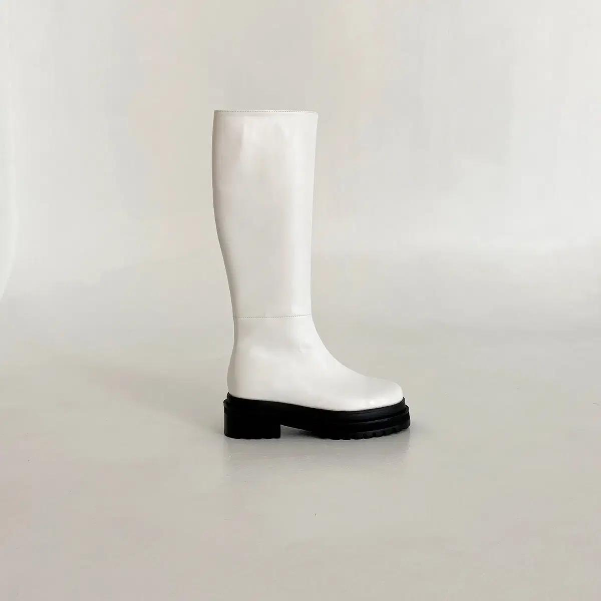 @세일 9175 화이트 230-사계절 통굽부츠 5.5cm 첼시롱부츠-새상푸 5