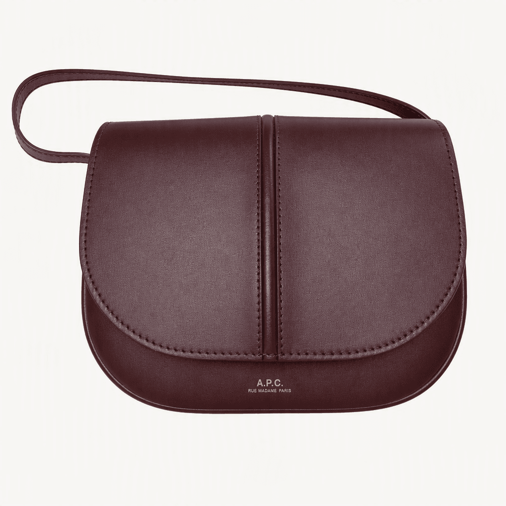 A.P.C. 베티백 가죽 숄더백 버건디