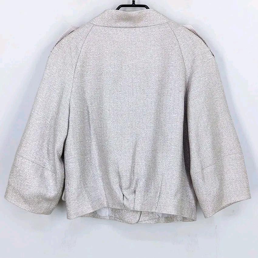 미니멈 여성 춘추 반짝이 펄 숏자켓 연실버베이지85 (HU46926) 3