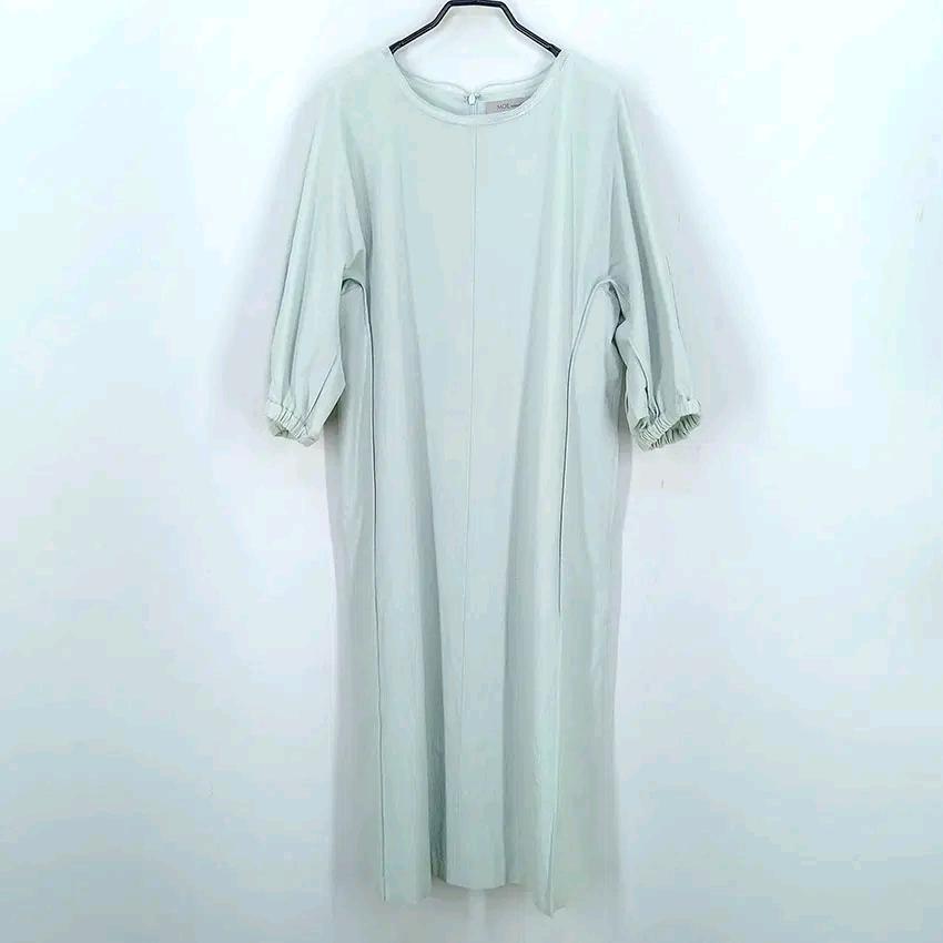 모에 여성 여름 7부소매원피스 민트그린85 (HU46941) 2